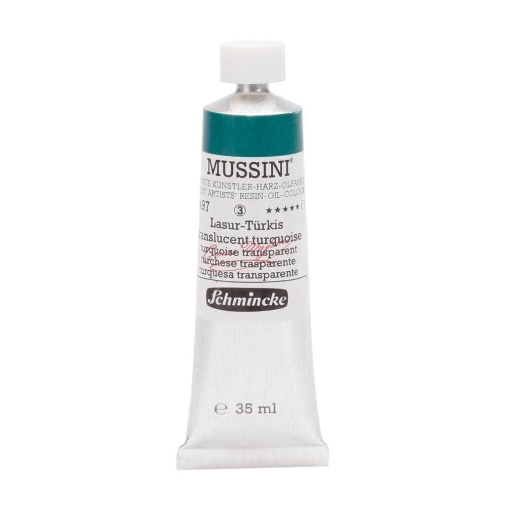Schmincke Mussini Artist Yağlı Boya 35 ml 497 Translucent Turquoise Seri 3