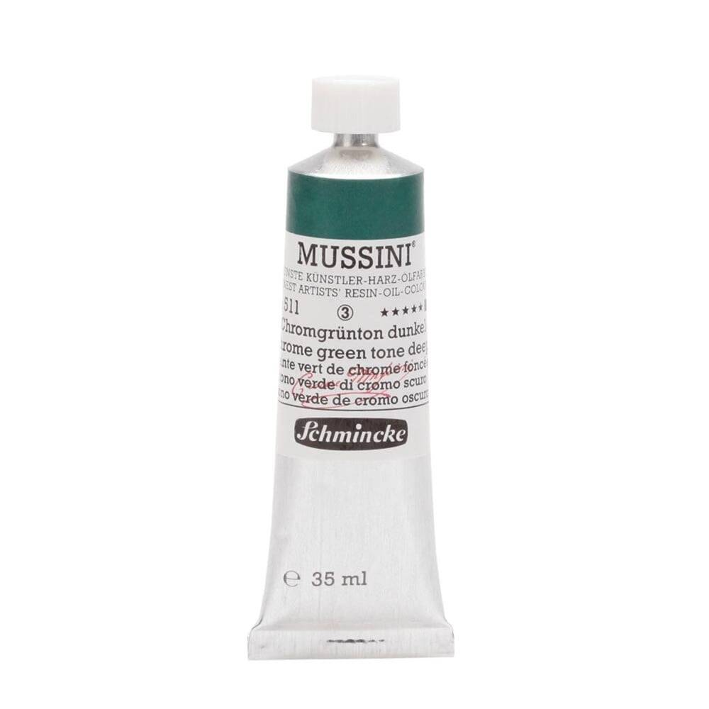 Schmincke Mussini Artist Yağlı Boya 35 ml 511 Chrome Green Hue Deep Seri 3