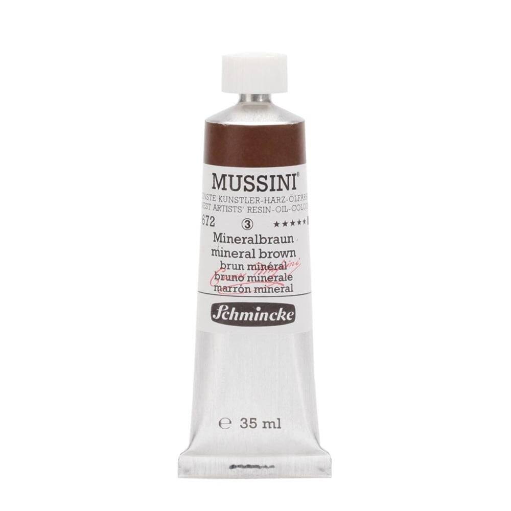 Schmincke Mussini Artist Yağlı Boya 35 ml Seri 3 672 Mineral Brown