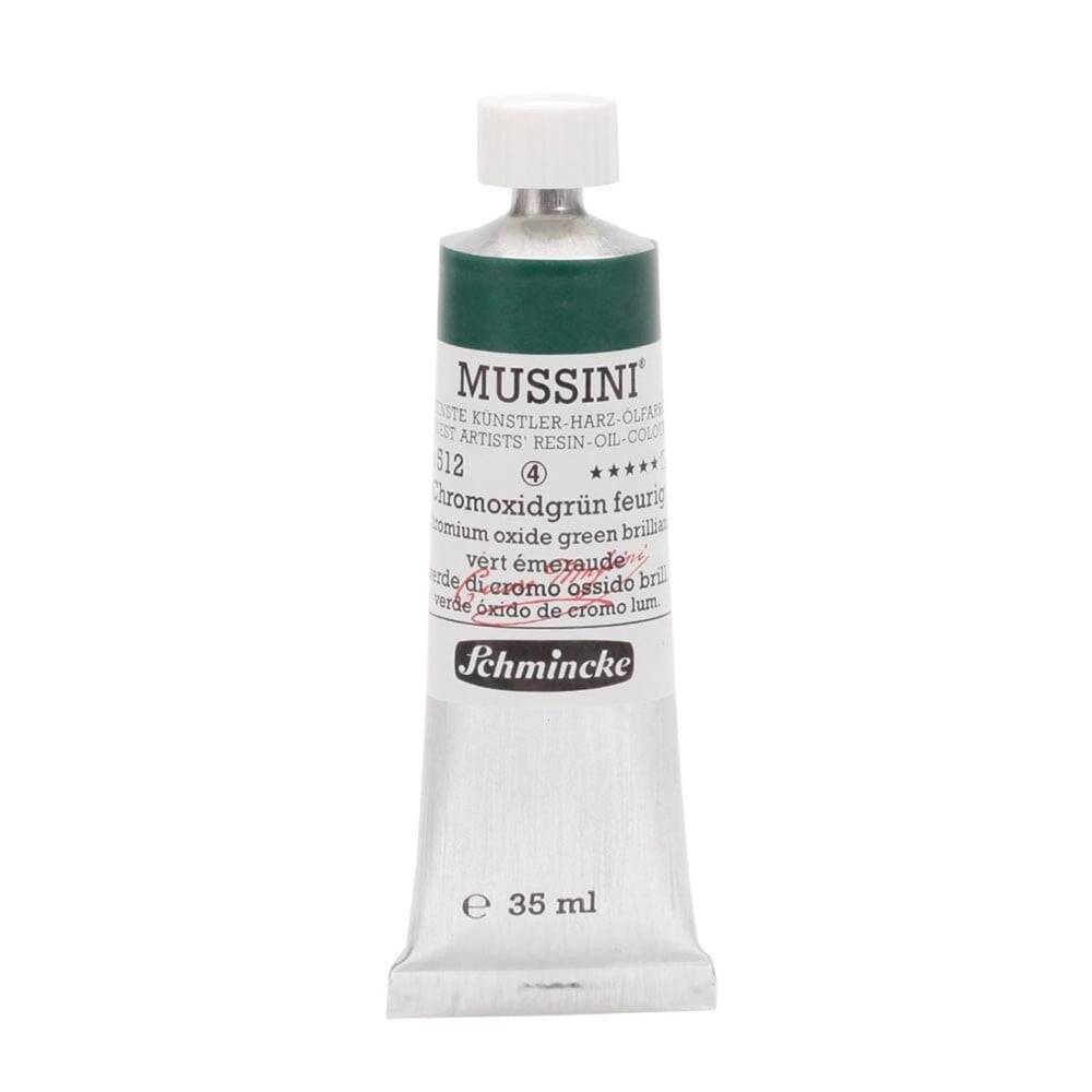 Schmincke Mussini Artist Yağlı Boya 35 ml 512 Chromium Oxide Green Brilliant Seri 4