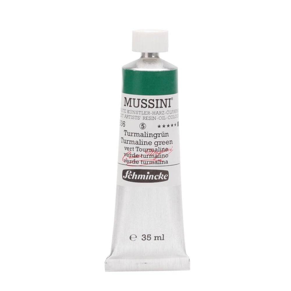 Schmincke Mussini Artist Yağlı Boya 35 ml 536 Turmaline Green Seri 5