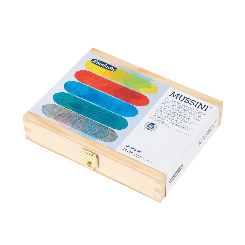 Schmincke Mussini Oil Paint Glazing Set 5 x 15 ml Tube 70719