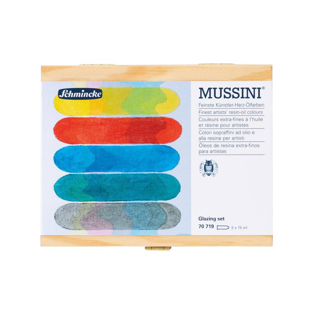 Schmincke Mussini Oil Paint Glazing Set 5 x 15 ml Tube 70719