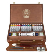 Schmincke Mussini Oil Paint Set Wooden Box 15x35 ml + white 150 ml