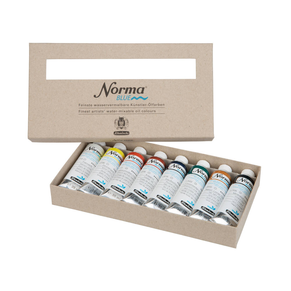 Schmincke Norma Professional Water Soluble Oil Paint Set 8 x 35 ml