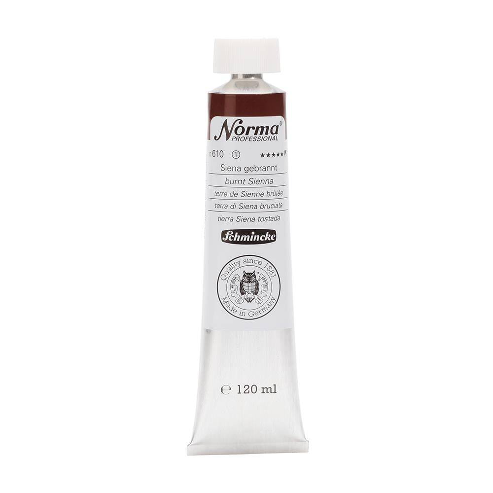 Schmincke Norma Profesyonel 120 ml 610 Burnt Sienna