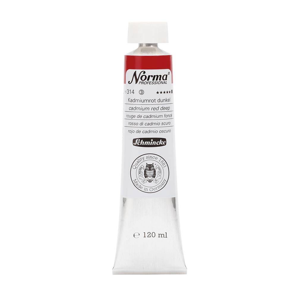 Schmincke Norma Professional Oil Paint Cadmium Red Deep 120 ml