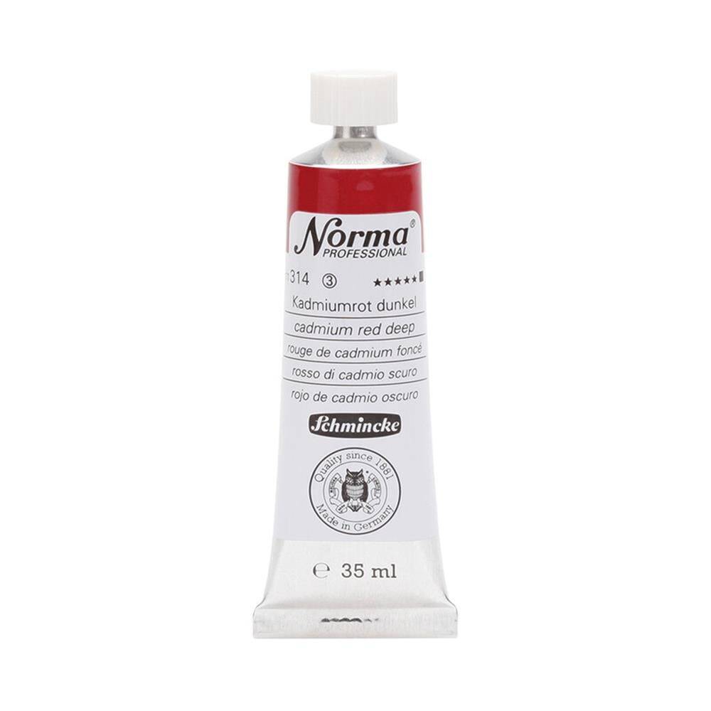Schmincke Norma Professional Oil Paint Cadmium Red Deep 35 ml