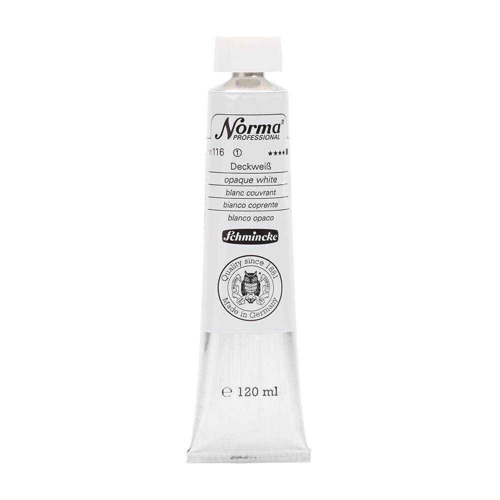 Schmincke Norma Professional Oil Paint Opaque White 120 ml
