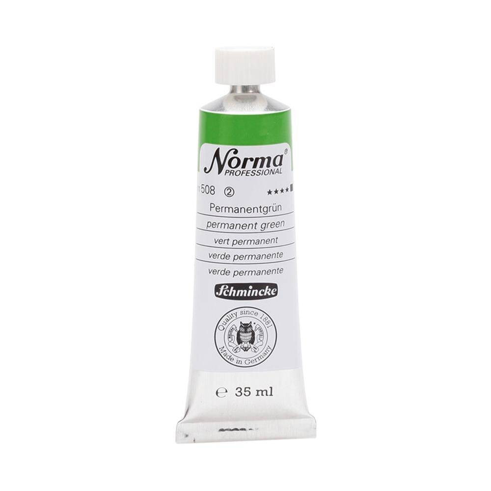 Schmincke Norma Profesyonel 35 ml 508 Permanent Green
