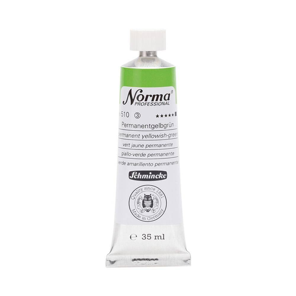 Schmincke Norma Profesyonel 35 ml 510 Permanent Yellowish-Green