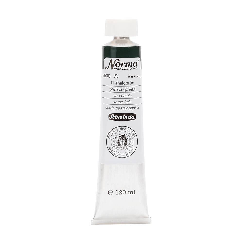 Schmincke Norma Profesyonel 120 ml 500 Phthalo Green