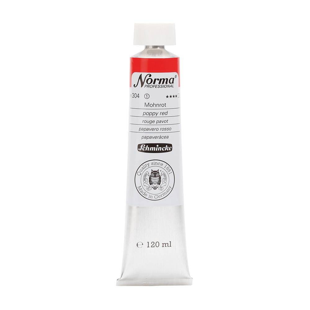 Schmincke Norma Professional Oil Paint Poppy Red 120 ml