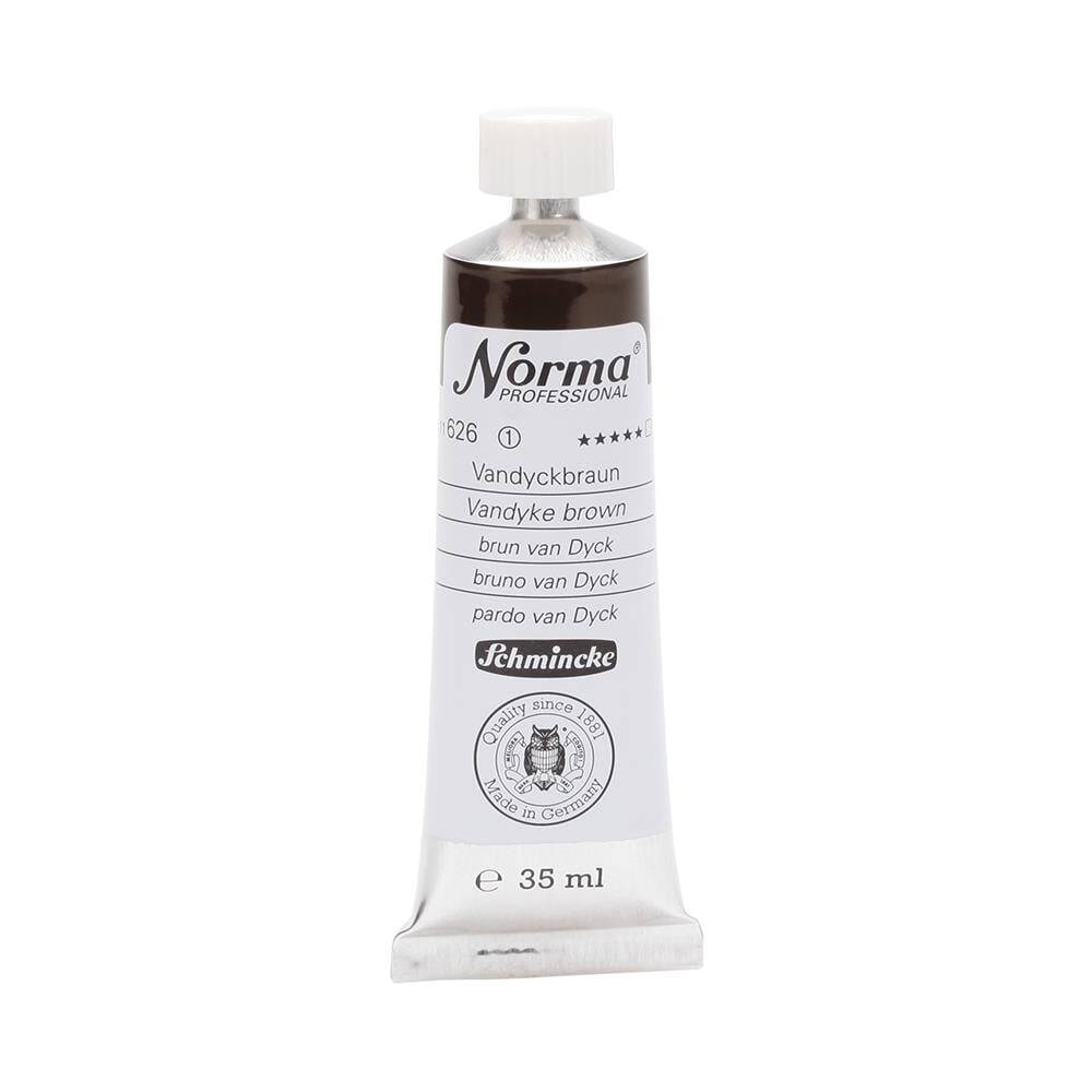 Schmincke Norma Profesyonel 35 ml 626 Vandyke Brown