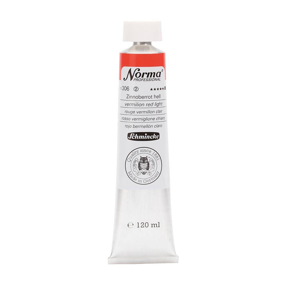 Schmincke Norma Professional Oil Paint Vermilion Red Light 120 ml