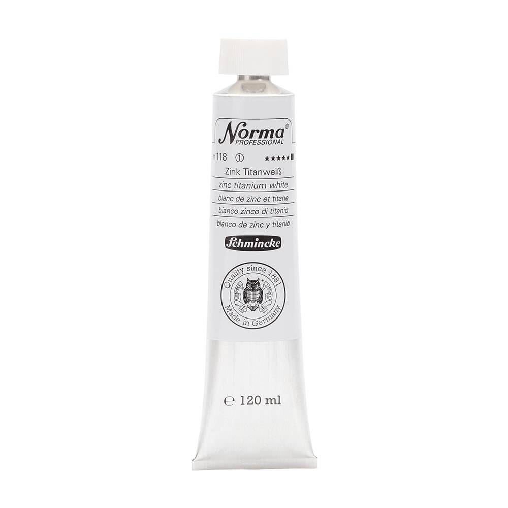 Schmincke Norma Professional Oil Paint Zinc Titanium White 120 ml