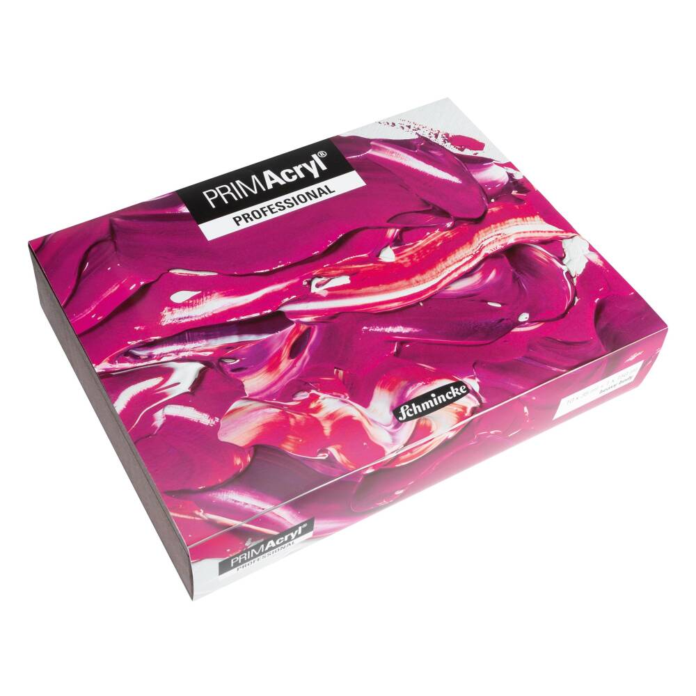 Schmincke Primacryl Artist Wooden Box Acrylic Paint Set 35 ml x 10 colors 150 white and Brush Gift