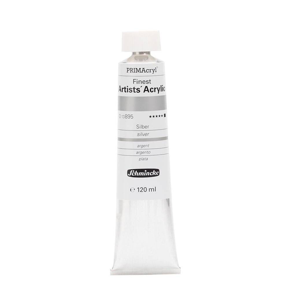 Schmincke Primacryl Artist Akrilik Boya 120 ml 895 Silver