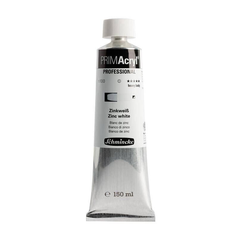 Schmincke Primacryl Artist Akrilik Boya 150 ml 100 Zinc White Seri 1