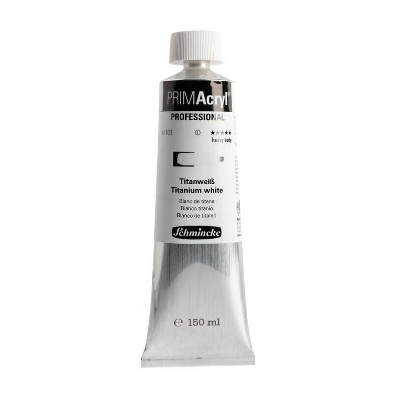 Schmincke Primacryl Artist Acrylic Paint 150 ml Series 1 101 Titanium White