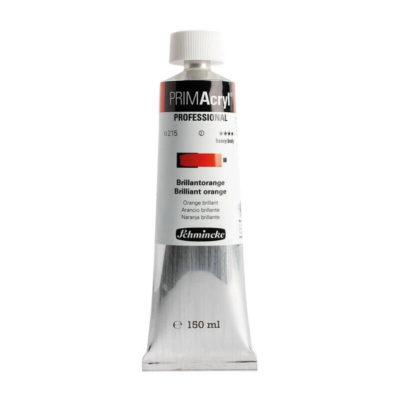 Schmincke Primacryl Artist Akrilik Boya 150 ml 215 Brilliant Orange Seri 2
