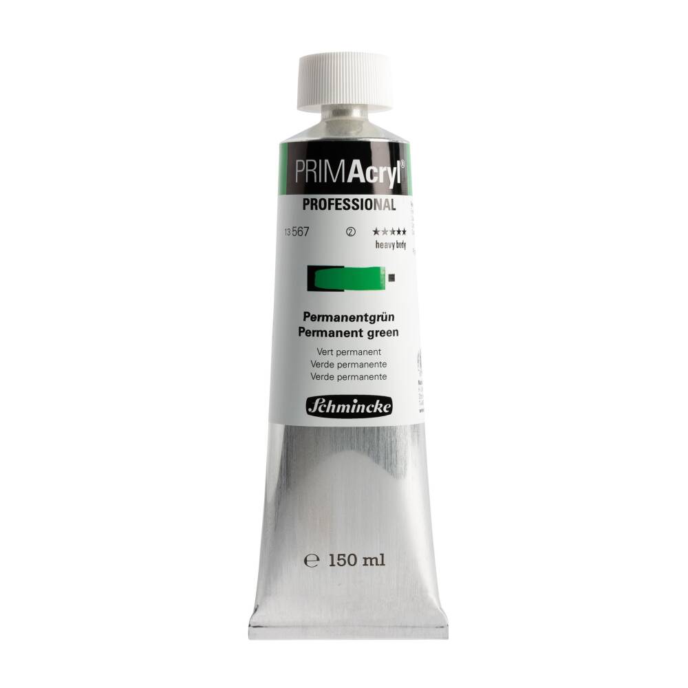 Schmincke Primacryl Artist Akrilik Boya 150 ml 567 Permanent Green Seri 2