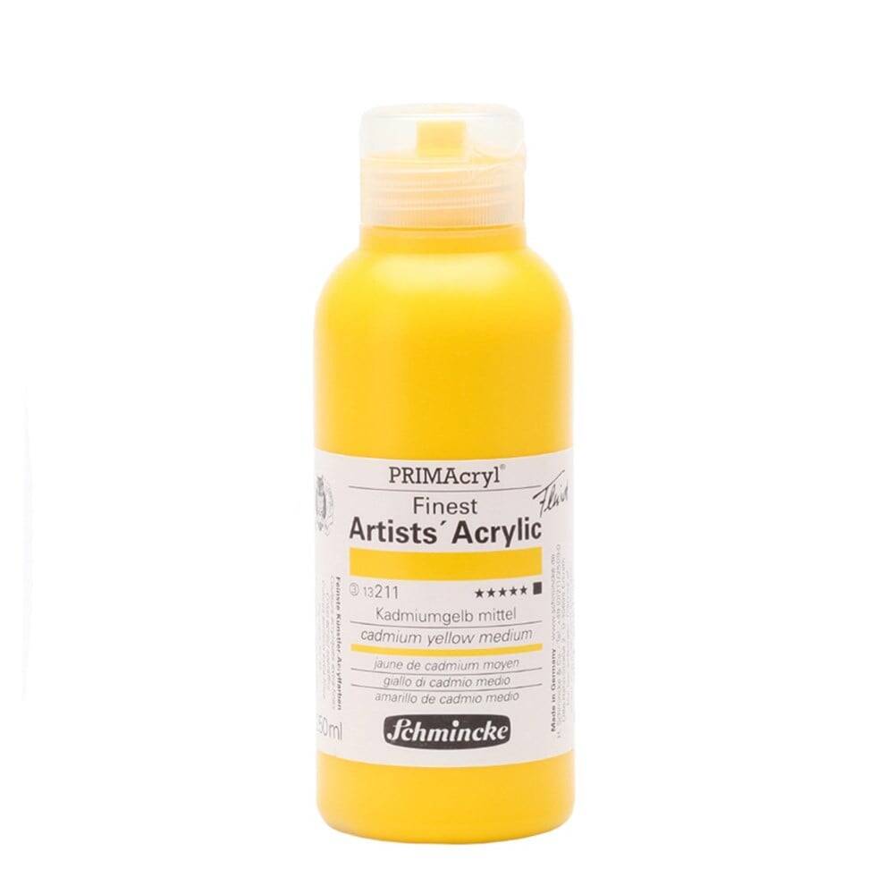 Schmincke Primacryl Artist Akrilik Boya 150 ml 211 Cadmium Yellow Medium Seri 3