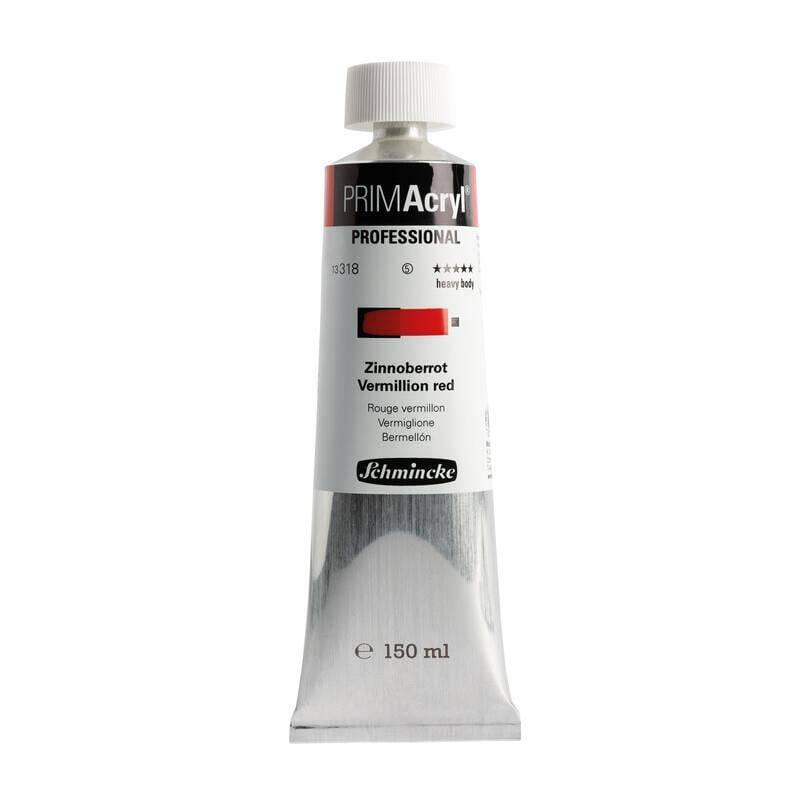 Schmincke Primacryl Artist Akrilik Boya 150 ml 318 Vermillion Red Seri 5
