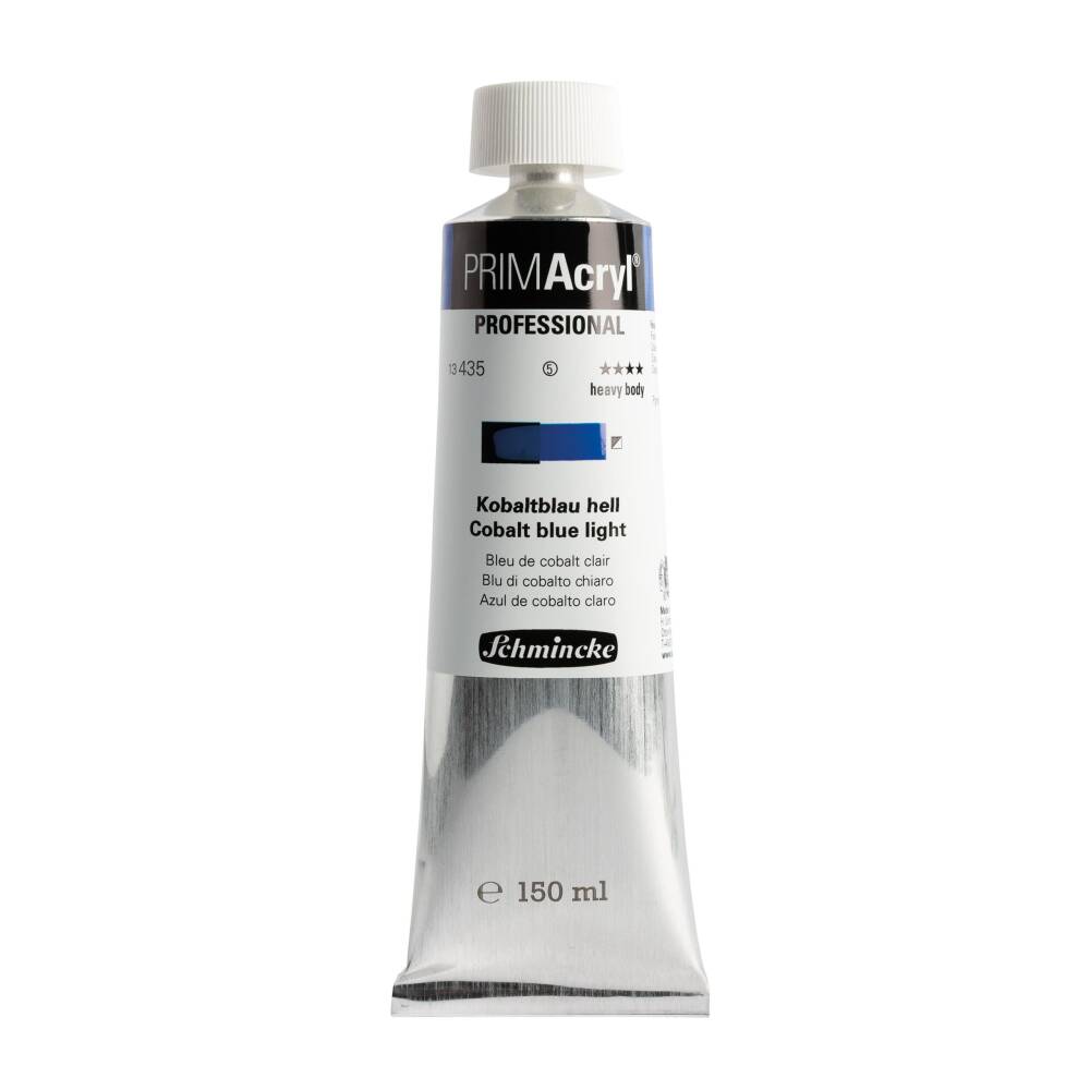 Schmincke Primacryl Artist Akrilik Boya 150 ml 435 Cobalt Blue Light Seri 5
