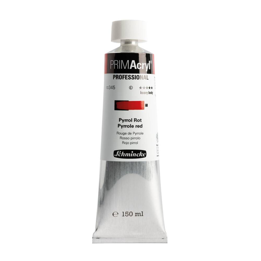 Schmincke Primacryl Artist Akrilik Boya 150 ml 345 Pyrrole Red Seri 6