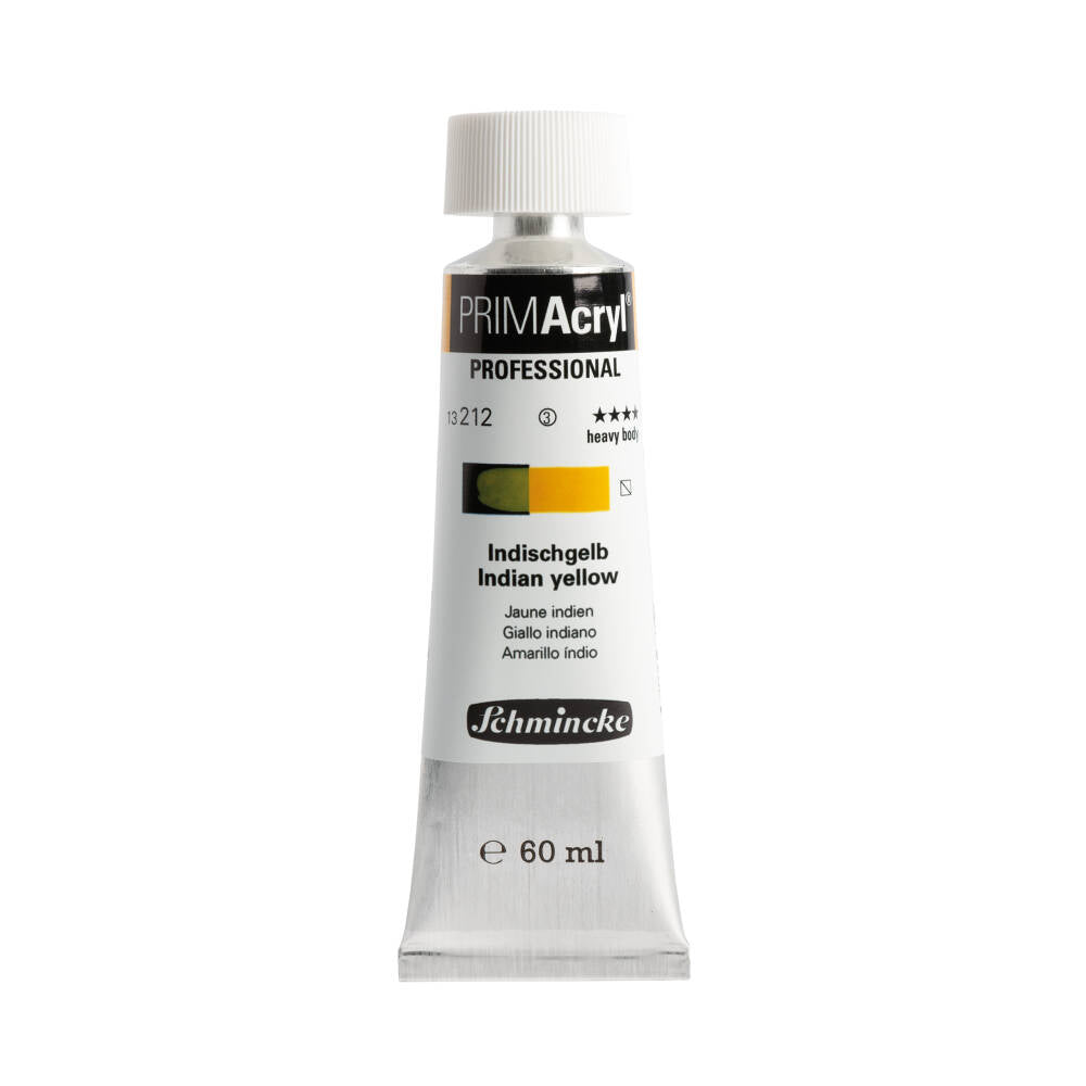 Schmincke Primacryl Artist Acrylic Paint 212 Indian Yellow 60 ml