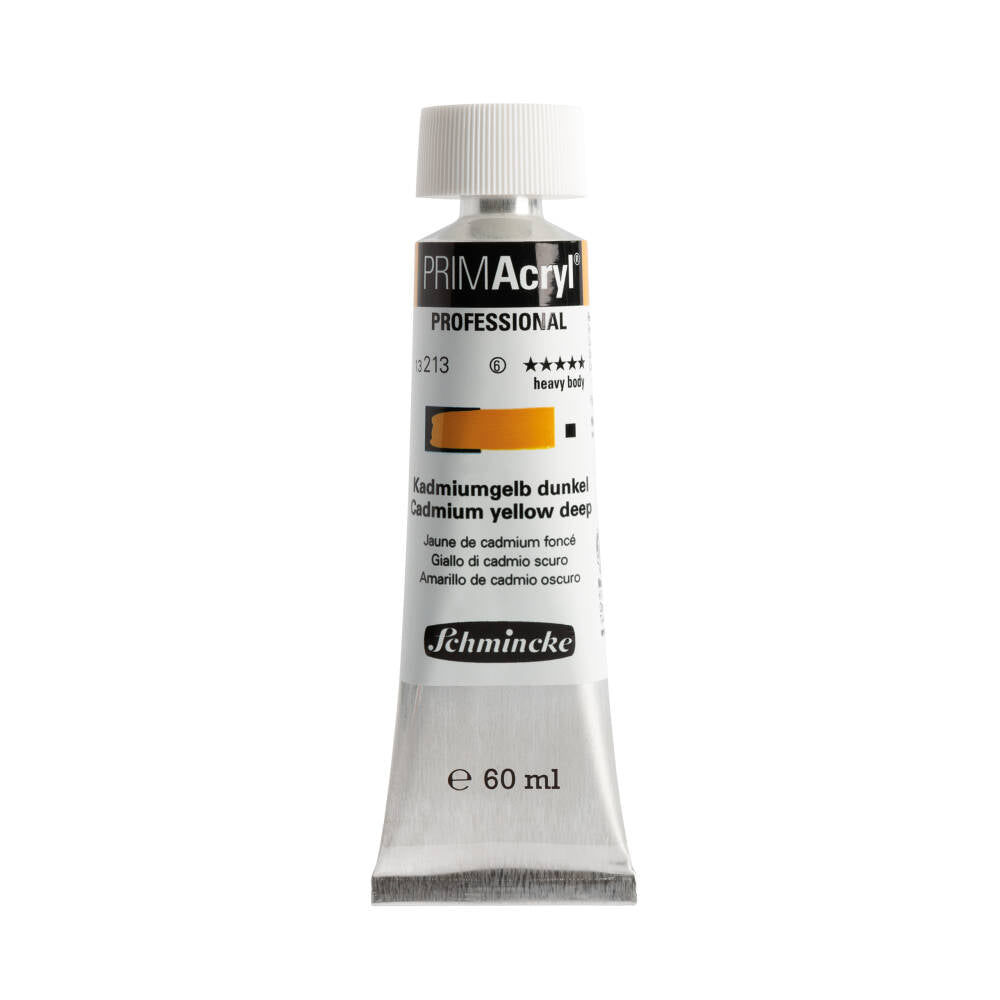 Schmincke Primacryl Artist Acrylic Paint 213 Cadmium Yellow Deep 60 ml