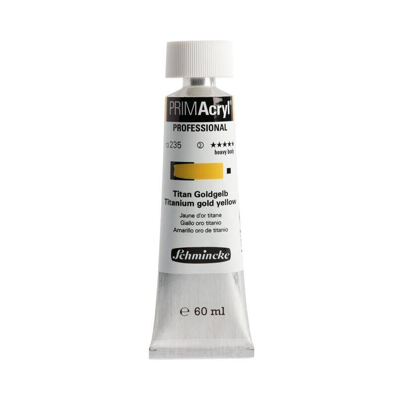 Schmincke Primacryl Artist Akrilik Boya 60 ml 235 Titanium Gold Yellow Seri 3