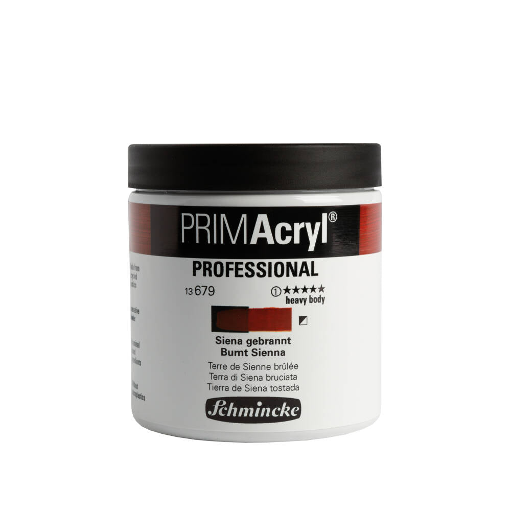 Schmincke Primacryl Artist Akrilik Boya 237 ml 679 Burnt Sienna Seri 1