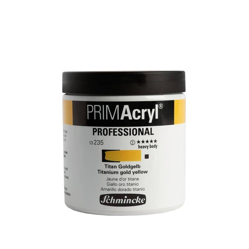 Schmincke Primacryl Artist Akrilik Boya 237 ml 235 Titanium Gold Yellow Seri 3