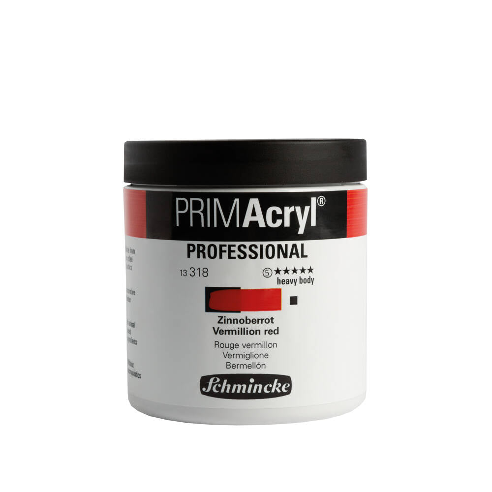 Schmincke Primacryl Artist Acrylic Paint 237 ml Series 5 318 Vermillion red