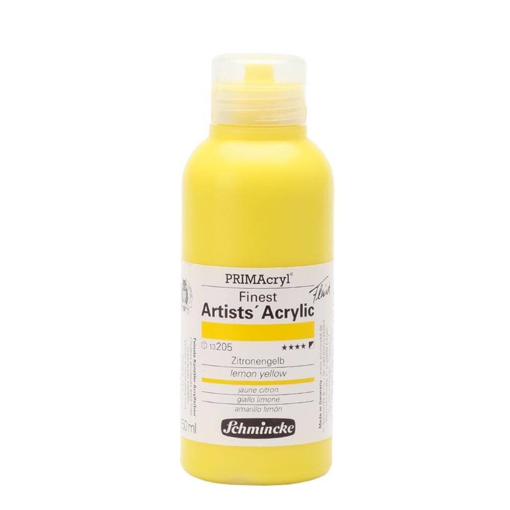 Schmincke Primacryl Artist Akrilik Boya 250 ml 205 Lemon Yellow  Seri 2