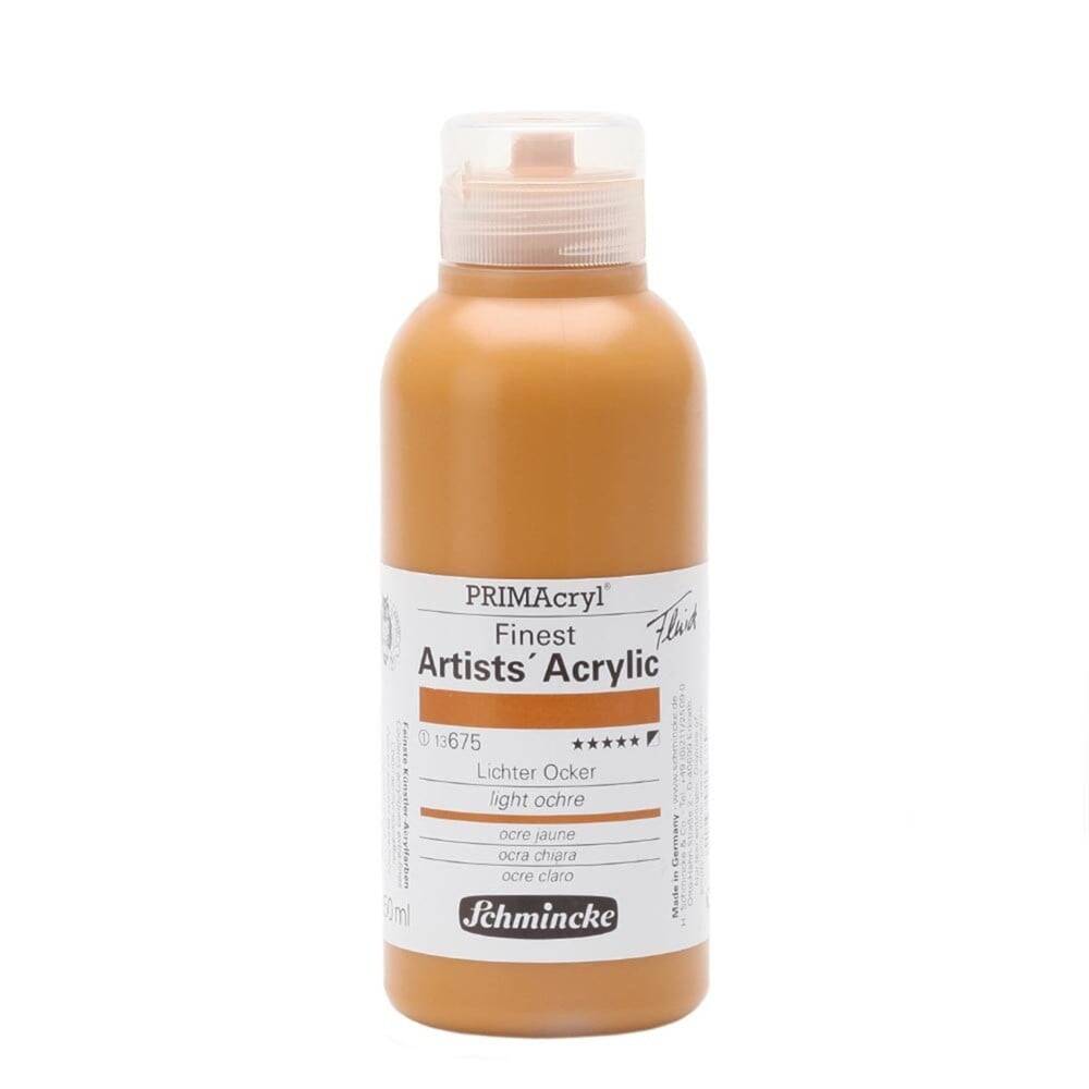 Schmincke Primacryl Artist Akrilik Boya 250 ml 675 Light Ochre  Seri 1