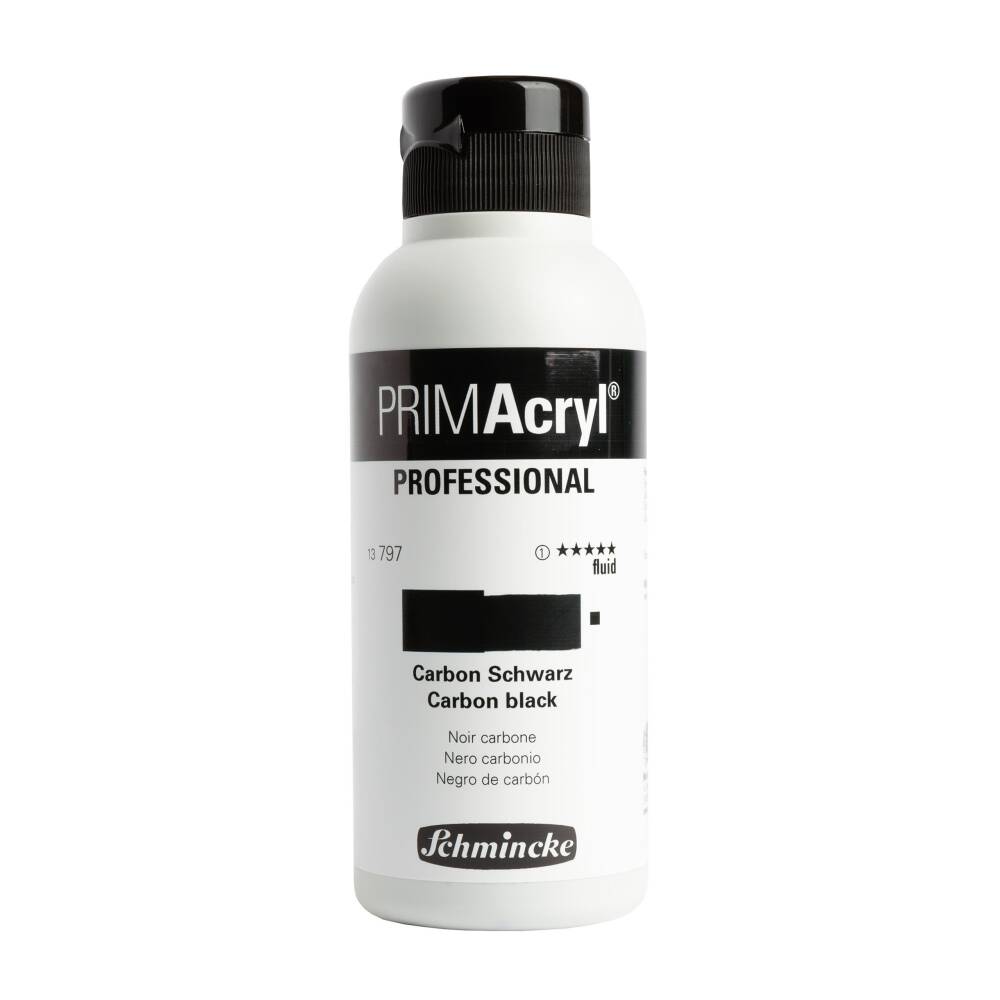 Schmincke Primacryl Artist Akrilik Boya 250 ml 797 Carbon Black Fluid Seri 1