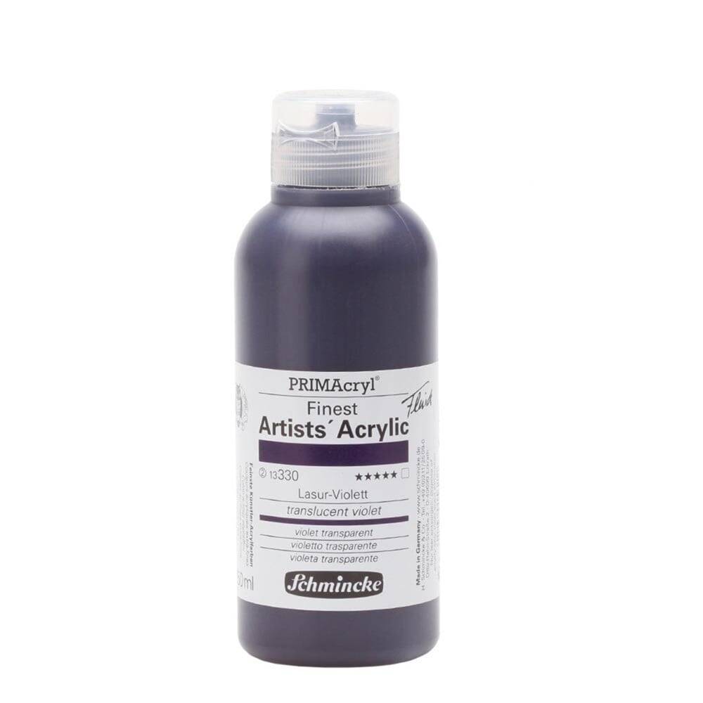 Schmincke Primacryl Artist Akrilik Boya 250 ml 330 Translucent Violet  Seri 2