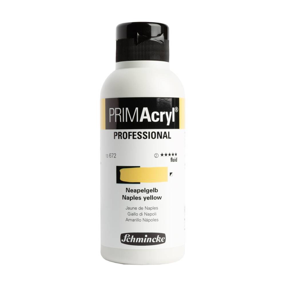 Schmincke Primacryl Artist Akrilik Boya 250 ml 672 Naples Yellow Fluid Seri 2