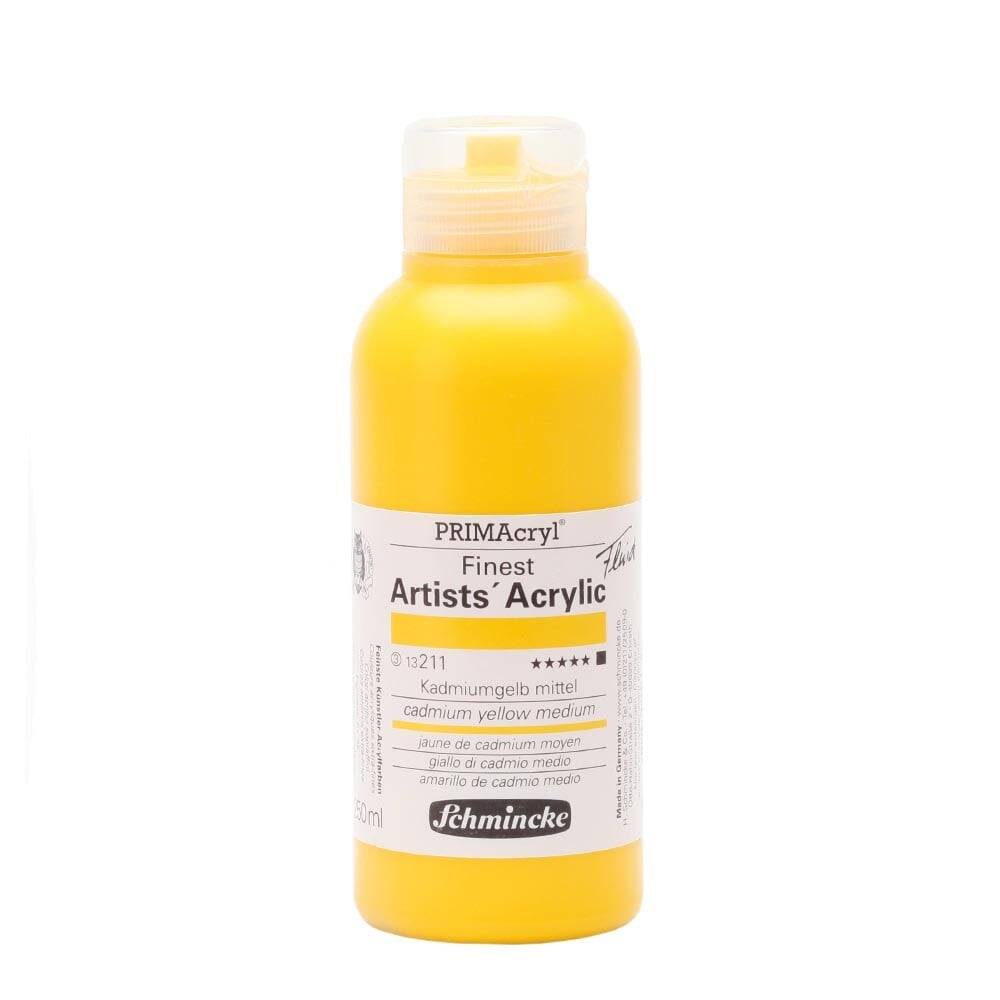 Schmincke Primacryl Artist Akrilik Boya 250 ml 211 Cadmium Yellow Medium Seri 6