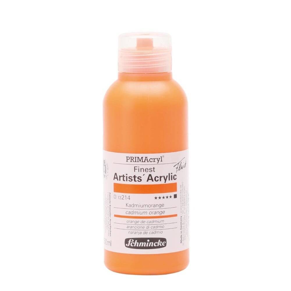 Schmincke Primacryl Artist Akrilik Boya 250 ml 214 Cadmium Orange  Seri 6