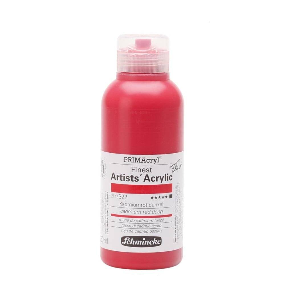 Schmincke Primacryl Artist Acrylic Paint 250 ml Series 3 322 Cadmium Red Deep
