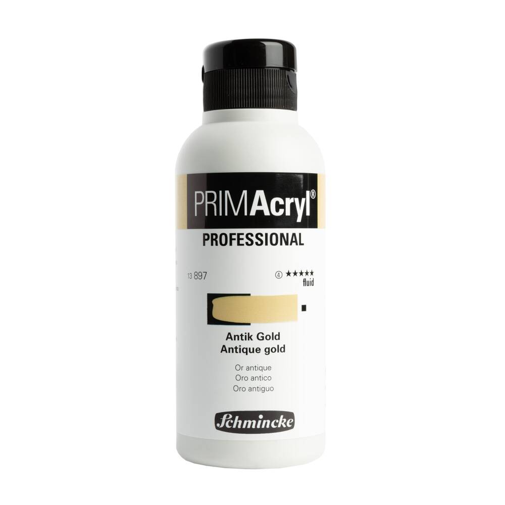 Schmincke Primacryl Artist Akrilik Boya 250 ml 897 Antique Gold Fluid Seri 4