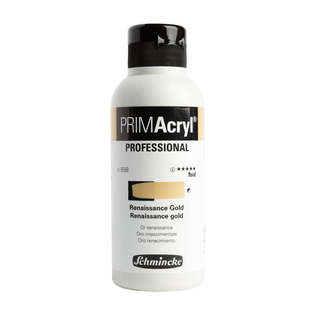 Schmincke Primacryl Artist Akrilik Boya 250 ml 898 Renaissance Gold Fluid Seri 4