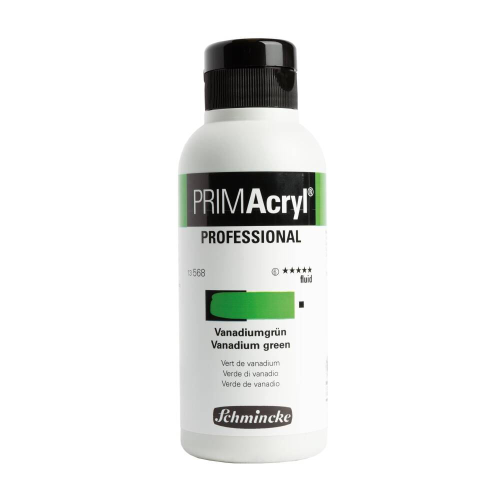 Schmincke Primacryl Artist Akrilik Boya 250 ml 568 Vanadium Green Fluid Seri 6