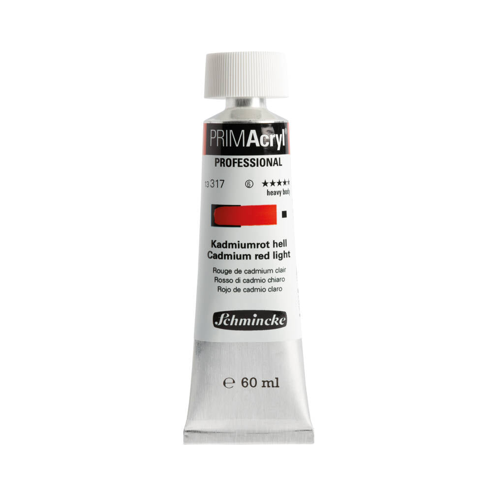 Schmincke Primacryl Artist Acrylic Paint 317 Cadmium Red Light 60 ml