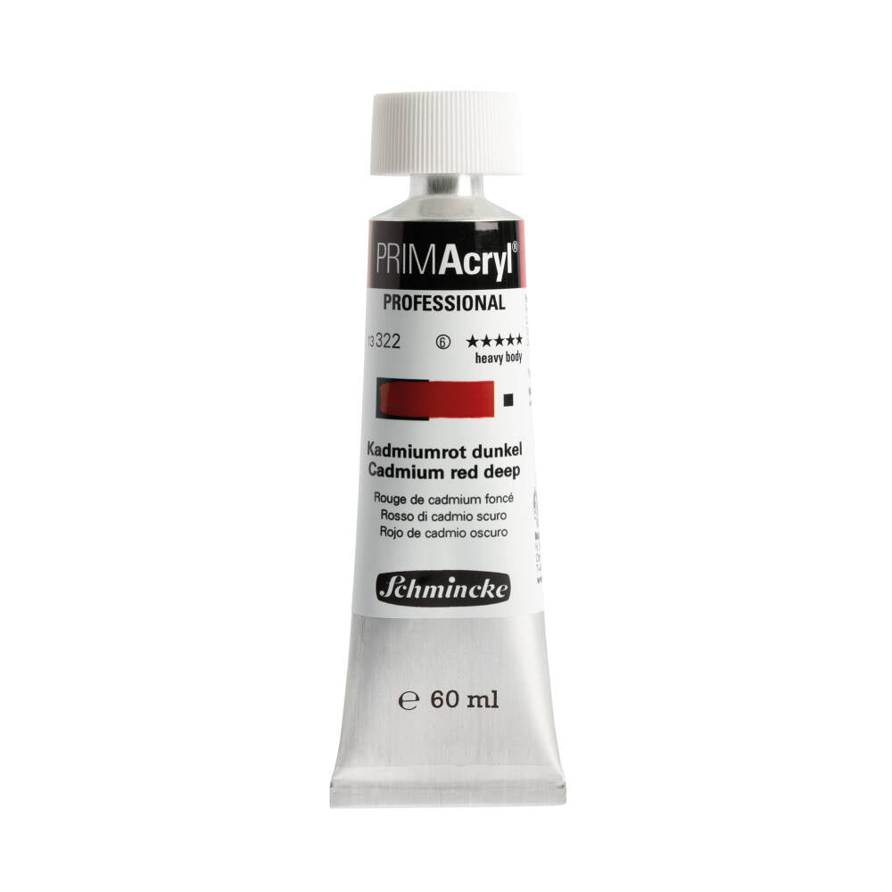 Schmincke Primacryl Artist Acrylic Paint 322 Cadmium Red Deep 60 ml