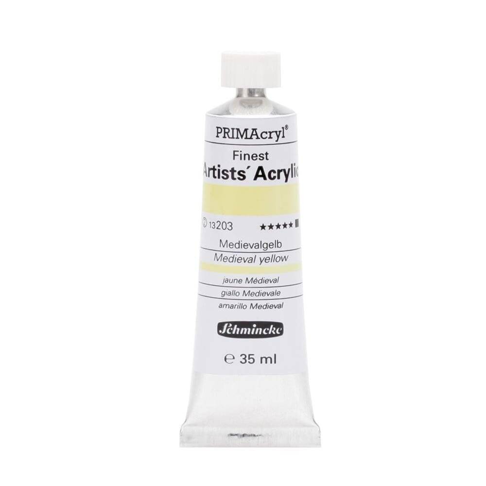 Schmincke PrimAcryl Artist Akrilik Boya 35 ml 203 Medieval Yellow Seri 2